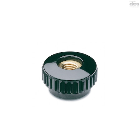 Elesa Brass boss, threaded pass-through hole, B.193/40 FP-M10 B.193-FP